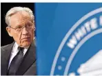  ?? FOTO: OWEN/AP/DPA ?? Journalist Bob Woodward, Autor des neuen Trump-Buchs, deckte in den 70ern mit Kollege Carl Bernstein „Watergate“auf.