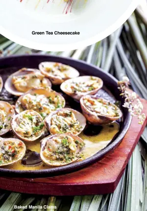  ??  ?? Baked Manila Clams