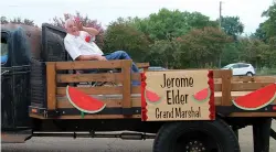  ?? Submitted photo ?? ■ Last year's Naples Watermelon Festival parade grand marshal was Jerome Elder.