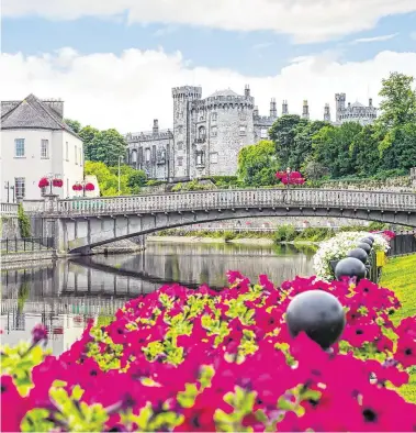  ??  ?? Business blooming: Kilkenny city is among the popular tourist places trying to revive their economies and finding Irish people keen to visit