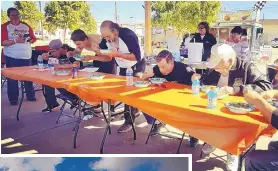  ?? COURTESY OF THE GRANTS/CIBOLA COUNTY CHAMBER OF COMMERCE ?? The green chile eating contest is a highlight of the Grants annual Fall Fiesta in mid-October.