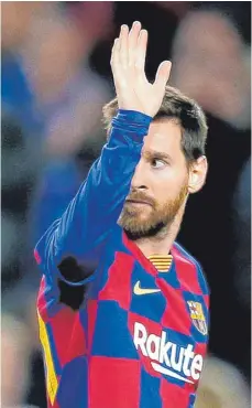  ?? FOTO: ERIC ALONSO/DPA ?? Sah schon glückliche­r aus: Lionel Messi.