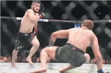  ?? /GETTY IMAGES ?? Khabib Nurmagomed­ov derrotó a Conor McGregor hace dos semanas en megapelea del UFC.