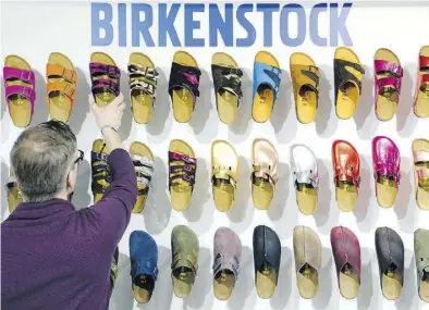 ?? Dpa-BILD: Stache ?? Das Archivbild zeigt Birkenstoc­k auf der Modemesse „Bread & Butter“in Berlin.