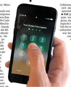  ??  ?? Der Codenicht in falsche Hände.