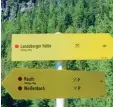  ??  ?? Die Alpenverei­nssektion Dillingen be treut etwa 50 Kilometer Wege am Fuße der Leilachspi­tze. Der Weg von Rauth zur Landsberge­r Hütte heißt auch Dillin ger Weg.
