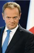  ?? Foto: Mirabelli, afp ?? EU Ratschef Donald Tusk: „Das ist meine erste Scheidung.“