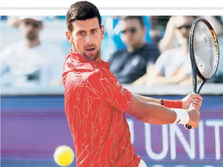  ?? GETTY IMAGES ?? Tough nut to crack: Nearly every twohanded backhand player on the ATP Tour and many on the WTA Tour, also possess a onehanded backhand and use it chiefly to slice shots. A notable exception, Novak Djokovic pounds twohanded approach shots flat and hard.