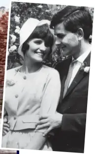  ??  ?? Blessed: Hunter and Margaret marry in 1960