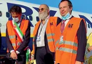  ??  ?? Insieme
Il sindaco di Pisa Michele Conti, Roberto Naldi e Marco Carrai