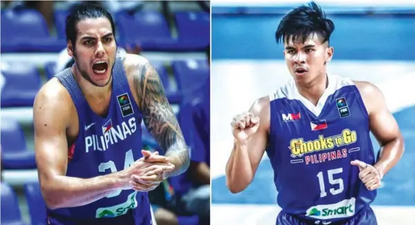  ?? PBA FILE PHOTO ?? Christian Standhardi­nger (left) and Kiefer Ravena are expected to be the first and second overall pick in today's PBA annual draft.