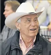  ?? Garry Jones Associated Press ?? HALL OF FAME trainer Wayne Lukas smiles after his Mr. Z drew post No. 3 for the Preakness.