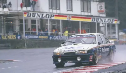  ?? ?? Mulvihill was meant to have been the third driver alongside Allan Moffat and John Harvey in Moffat’s exHDT VL Commodore in the ‘87 Spa 24 Hours. But a mix up in qualifying saw him sidelined for the race.