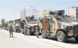  ?? YOUSEF MURAD AP ?? Libyan forces are deployed in Tripoli, Libya, on Saturday, after clashes broke out earlier in the day between rival militias in Libya’s capital, a health official said.