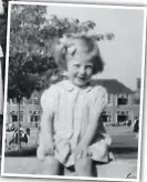  ??  ?? Left, Jenny Wheeler with her parents, Bevan and UK war bride Peggy, on the family’s Mangatarat­a farm. Below, on a visit to Oxford in the late 1940s.