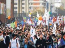  ?? FOTO: AGENCIAUNO ?? La marcha se realizó por la Alameda.