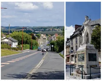  ??  ?? Louis-Napoléon Bonaparte est passé par la rue de Vire et près de la statue Dumont-d’Urville.