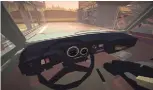  ??  ?? Forget pulling the right trigger to draw away smoothly – the very first challenge you face in Jalopy is finding the ignition. This car simulator isn’t messing around