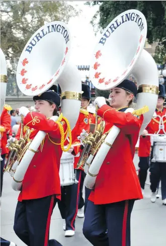  ?? PHOTOS: CBC ?? The documentar­y Band Geeks features Quinn Tomblison, left, who has been a member of the Burlington Teen Tour Band for about 18 months and is the section leader of the lower brass section.