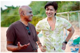  ?? Music School ?? Papa Rao Biyyala with Shaan on the sets of