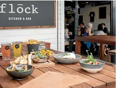  ?? SUPPLIED ?? Flock Kitchen & Bar serves beer from Good George Brewing on tap.