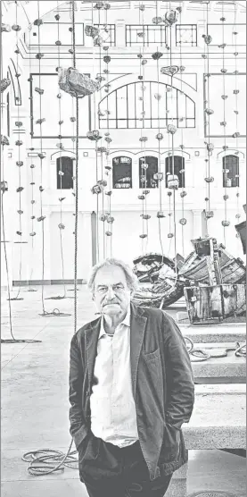  ?? Mada de Internet ?? Jannis Kounellis expuso en el templo de San Agustín en la Ciudad de México, en 1999, y en el Museo Espacio de Aguascalie­ntes, en 2016 ■ Foto to-