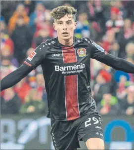  ?? FOTO: GETTY ?? Kai Havertz El jugador del Bayer Leverkusen está en su mejor momento