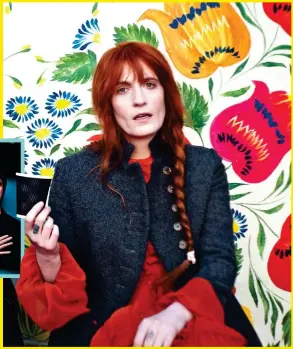  ?? ?? FLAMING GROOVY: Florence Welch, above, and inset: The Smile