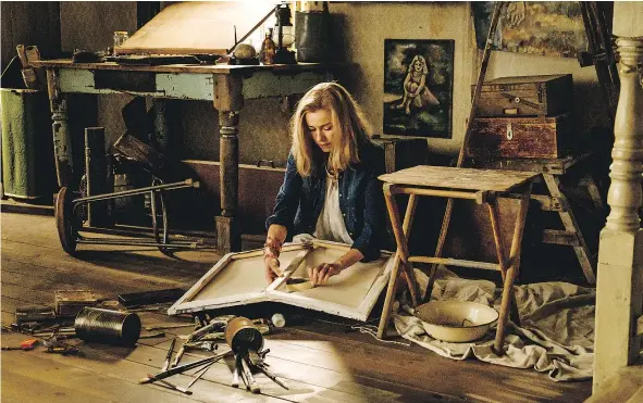  ?? — PHOTOS: ENTERTAINM­ENT ONE ?? Naomi Watts as Rose Mary Walls in The Glass Castle, is happy just to be left alone to paint.