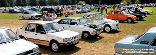  ??  ?? Forgotten cars to jolt memories at Festival of the Unexceptio­nal.