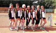  ?? Foto: Verein ?? Die erfolgreic­hen Rudolstädt­er Tennis-Frauen.