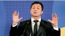  ?? AP ?? Most Ukrainians currently believe that Volodymyr Zelensky is the real thing.