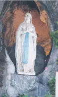  ??  ?? Holy shrine: Lourdes grotto