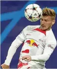  ?? JAN WOITAS / DPA ?? Timo Werner gibt sich mit Blick auf das mit Spannung erwartete Gipfeltref­fen durchaus selbstbewu­sst.