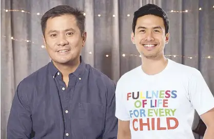  ??  ?? Christian Bautista (right) and Ogie Alcasid topbill One Voice for Children on Aug. 29 at 7 p.m.