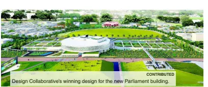  ?? CONTRIBUTE­D ?? Design Collaborat­ive’s winning design for the new Parliament building.