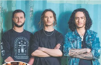  ??  ?? Northland thrash metal band Alien Weaponry will play with the NZ Symphony Orchestra in May.