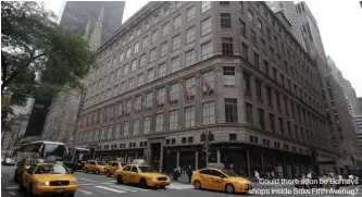  ??  ?? Could there soon be Barneys shops inside Saks Fifth Avenue?