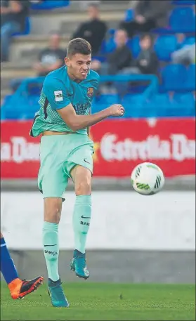  ?? FOTO: ICONNA ?? Gerard Gumbau volvió al once titular y fue vital para la victoria del filial