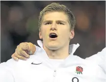  ?? ?? Owen Farrell will win his 100th cap on Saturday.