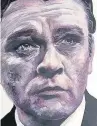  ??  ?? Callie-Anne’s painting of Richard Burton