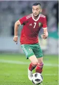  ?? AFP ?? Morocco midfielder Hakim Ziyech.