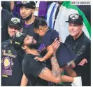  ?? AFP • D. DEFELICE ?? REALIZADO. Anthony Davis llegó esta campaña a los Lakers y cumplió su sueño de coronarse.