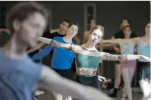  ?? PHOTOS: CHRIS YOUNG/THE CANADIAN PRESS ?? Dancers rehearse at the National Ballet of Canada’s company class in Toronto. Later this month, the National Ballet will perform in Moscow and St. Petersburg for the first time in the company’s 67-year history.