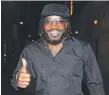  ??  ?? Chris Gayle last night.