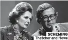  ?? ?? SCHEMING Thatcher and Howe