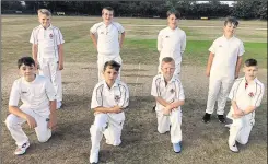  ?? ?? Minster Cricket Club fielded three under-12 teams on the same evening, a first for the club