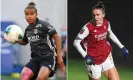  ?? Nikita Parris of Lyon and Vivianne Miedema of Arsenal Composite: Getty Images ??