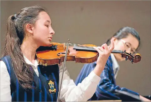  ??  ?? High note: Rachel Twyman will be performing with the NZSO National Youth Orchestra at the end of the month.