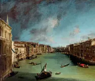  ??  ?? Ducale Canaletto, «Il Canal Grande da Palazzo Balbi a Rialto» una delle opere della grande rassegna sul Settecento veneziano che aprirà il 23 febbraio